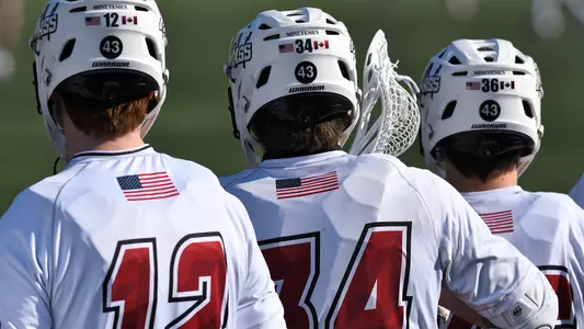 UMass men's lacrosse - sideline