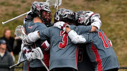 UMass celebrates a goal