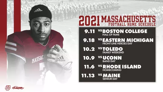 UMass Football 2021 Home Schedule