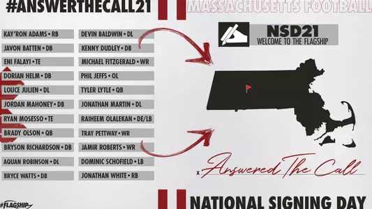 UMass Football #AnswerTheCall21 Class