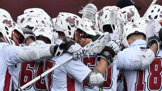 Men's Lacrosse Team Huddle