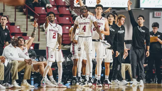 MBB23 - Bench Celebration vs WestConn