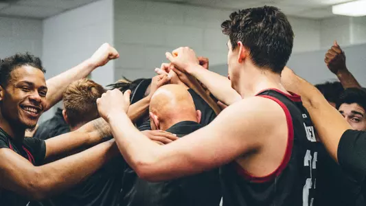 MBB23 - Locker Room Huddle at Richmond