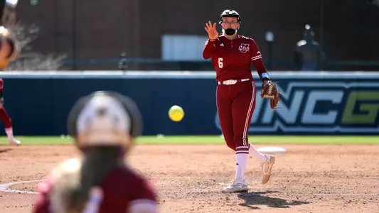 Greensboro, NC – Mar 10: NCAA Softball - UMass vs Merrimack at UNCG Softball Stadium in Greensboro, NC on March 10, 2024. (Credit: Andy Mead/YCJ)