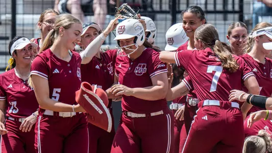 SB24 - Keagy Home Run Celebration at A-10 G1