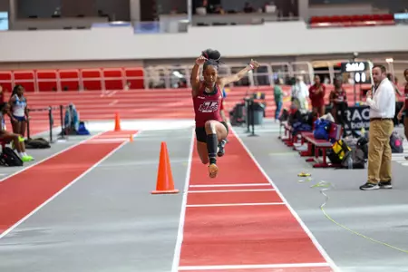 Jan. 12, 2025; Boston, Massachusetts, USA; during the 2025 UMass Flagship Indoor Invitational held at the TRACK at New Balance. Photo by Brian Foley for Foley-Photography.