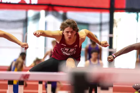 Jan. 12, 2025; Boston, Massachusetts, USA; during the 2025 UMass Flagship Indoor Invitational held at the TRACK at New Balance. Photo by Brian Foley for Foley-Photography.