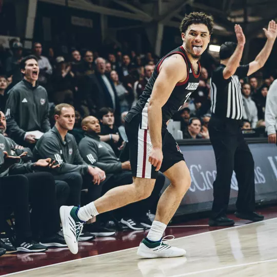 MBB24 - Worthy Three-Point Celebration at Fordham