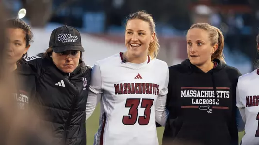 WLAX25 - Shields in Team Huddle vs LIU