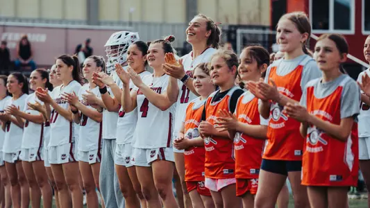 WLAX25 - Team intro lineup vs. UML