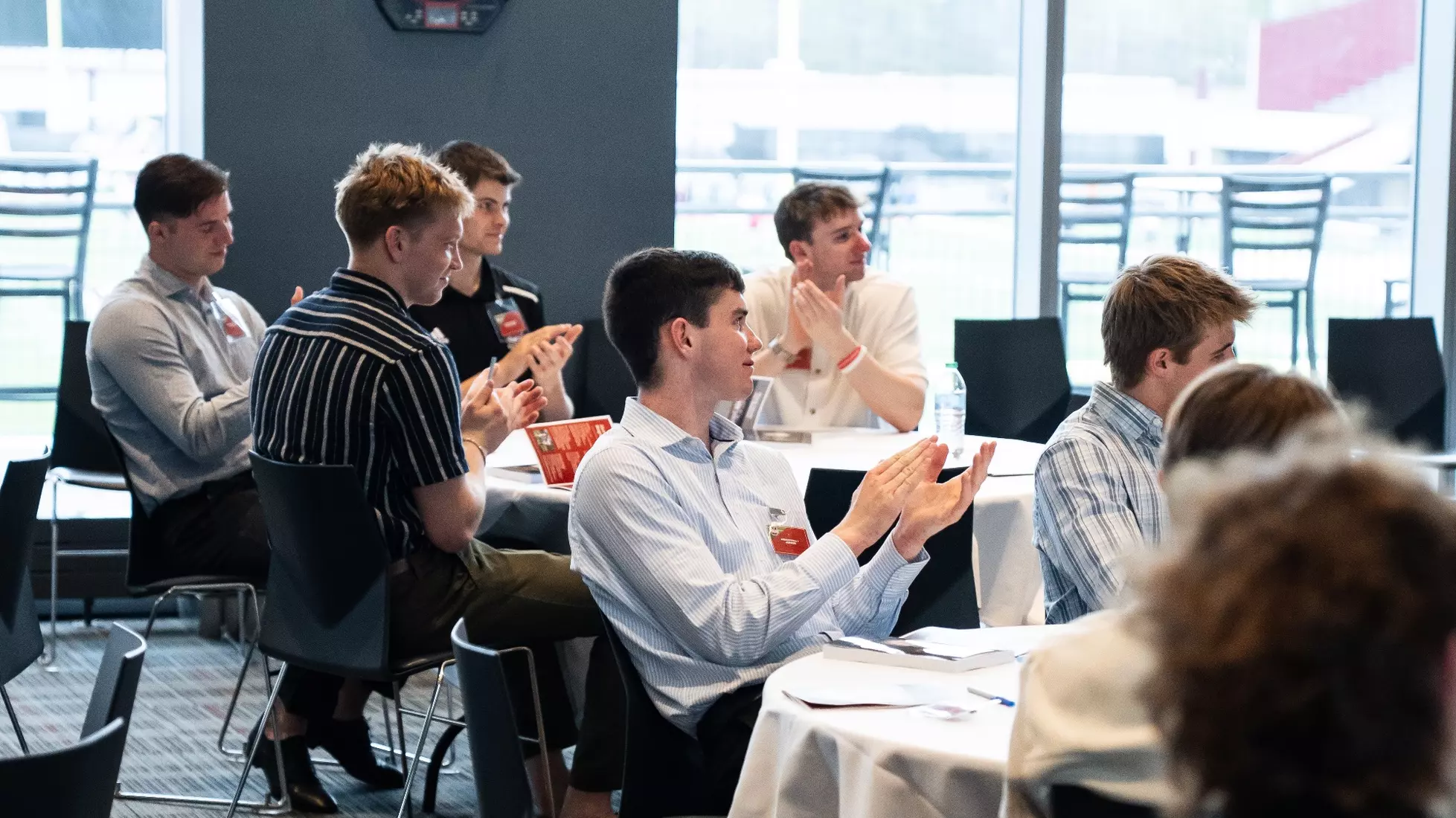 Student-Athletes applaud Alumni speakers