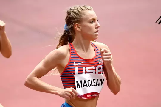 TOKYO, JAPAN - AUGUST 02: Heather Maclean of Team United States competes in round one of the Women's 1500m heats on day ten of the Tokyo 2020 Olympic Games at Olympic Stadium on August 02, 2021 in Tokyo, Japan. (Photo by Matthias Hangst/Getty Images)