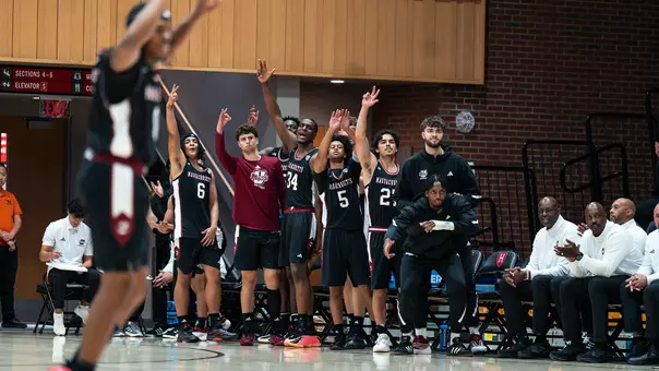 Men's Basketball Team Celebration at Harvard