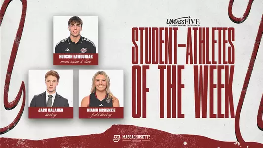 Bawduniak, Galanek and McKenzie Selected as UMass Student-Athletes of the Week