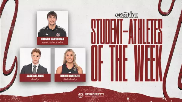 Bawduniak, Galanek and McKenzie Selected as UMass Student-Athletes of the Week