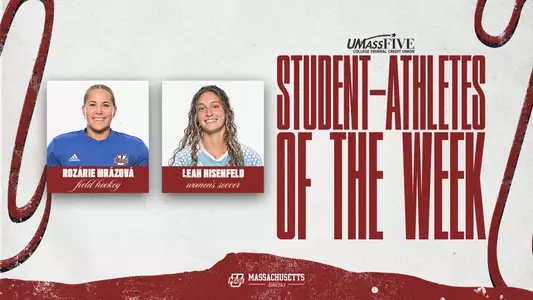 Mrázová and Nisenfeld Selected as UMass Student-Athletes of the Week