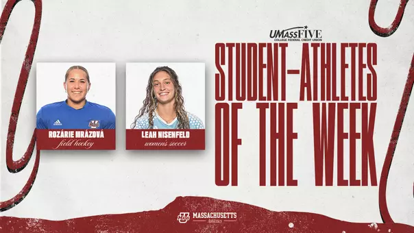 Mrázová and Nisenfeld Selected as UMass Student-Athletes of the Week