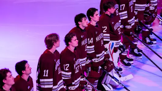 Players stand for anthem at colorado college