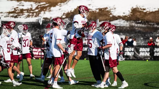 Team celebration vs UAlbany