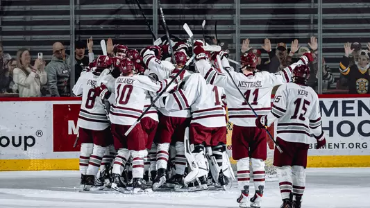Postgame Celebration - Hockey East Semis