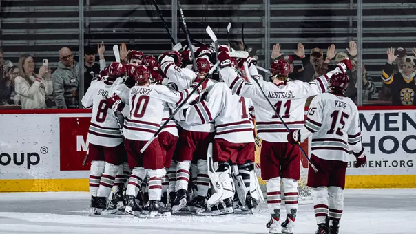 Postgame Celebration - Hockey East Semis
