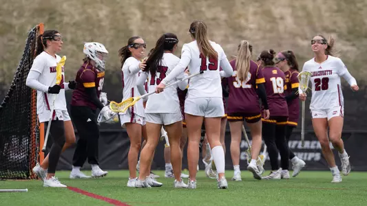 Women's Lacrosse Team Celebration Central Michigan