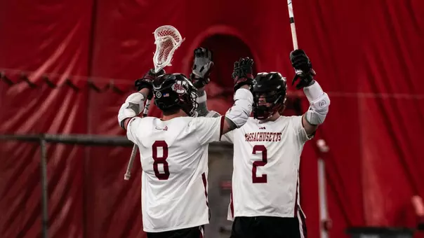 Goal celebration vs UMass Lowell