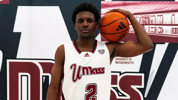 Jordan Clayton in UMass jersey number 2