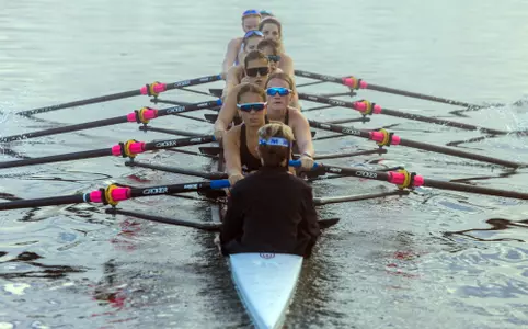 Rowing at at Lake Quinsigamond (morning races)