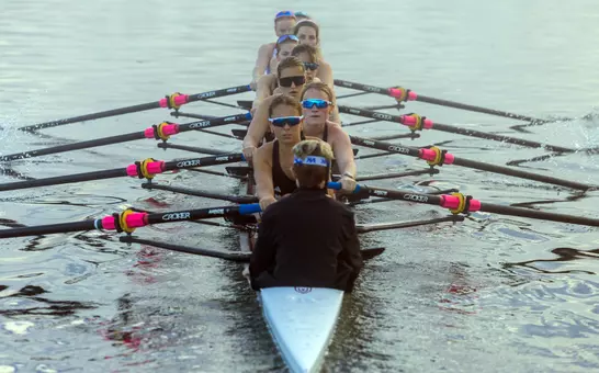 Rowing at at Lake Quinsigamond (morning races)