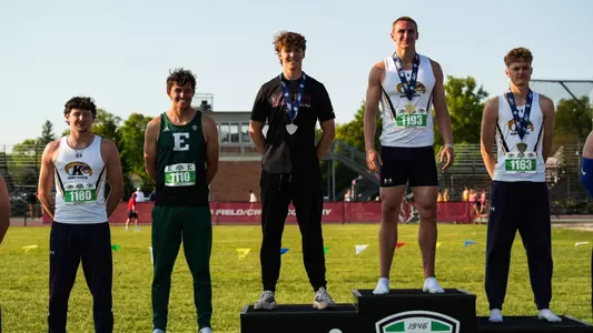 Elijah Wolinski Decathlon Podium