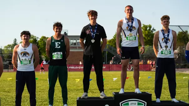 Elijah Wolinski Decathlon Podium