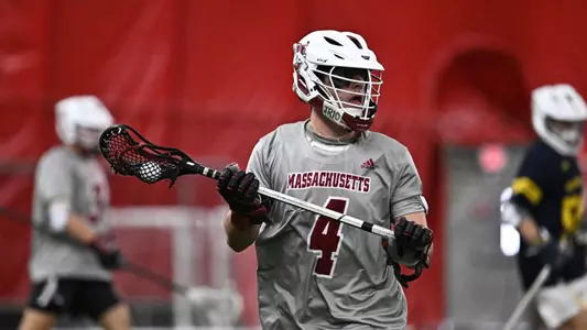 Blaise New on the field in the Bubble against Merrimack