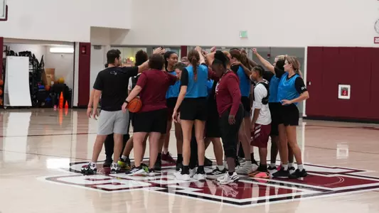 WBB Practice Huddle
