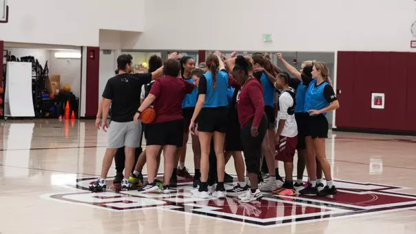WBB Practice Huddle