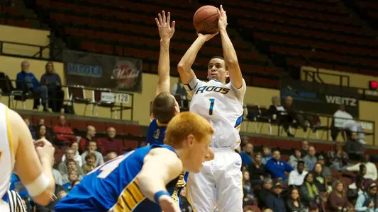 'Roos Face Red-Hot Bison in Final Game of the Season at Municipal Auditorium