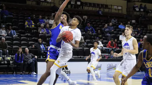 UMKC Takes Down McNeese, 80-67, Behind Whitfield's 19