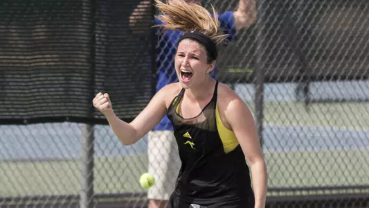 Ball Nabs Singles Point as Roos Fall to Cowgirls in NCAA Tourney