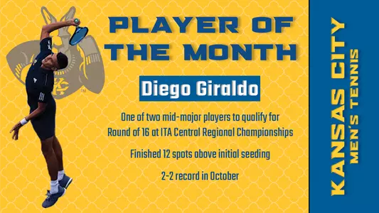 Diego Giraldo WAC October Player of the Month