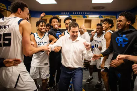 locker room celebration