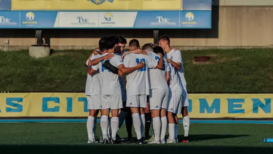 Men's Soccer Huddle
