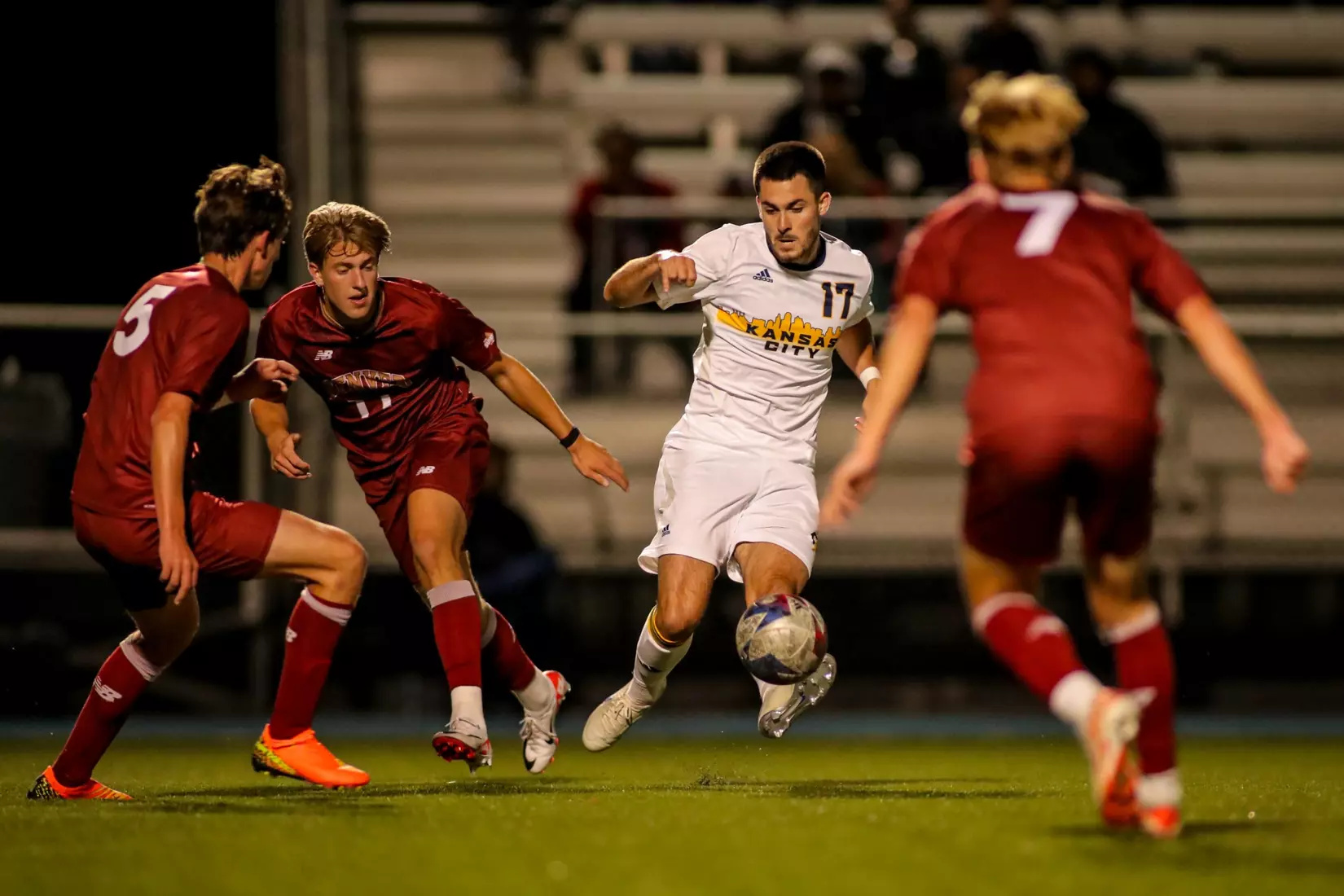 Kansas City Men's Soccer gave up an early penalty kick goal before falling to Denver, 1-0, on Oct. 7, 2023.