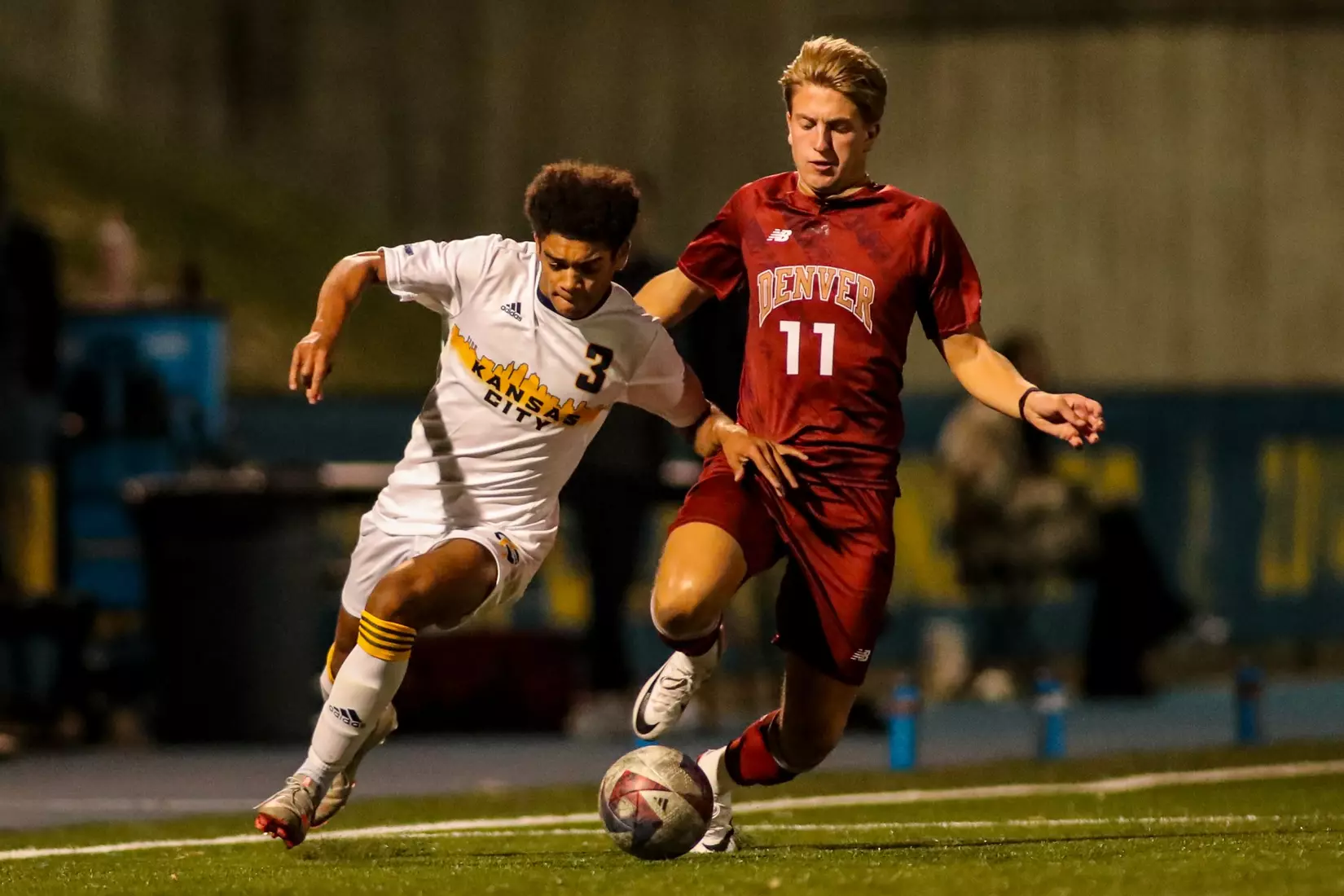 Kansas City Men's Soccer gave up an early penalty kick goal before falling to Denver, 1-0, on Oct. 7, 2023.