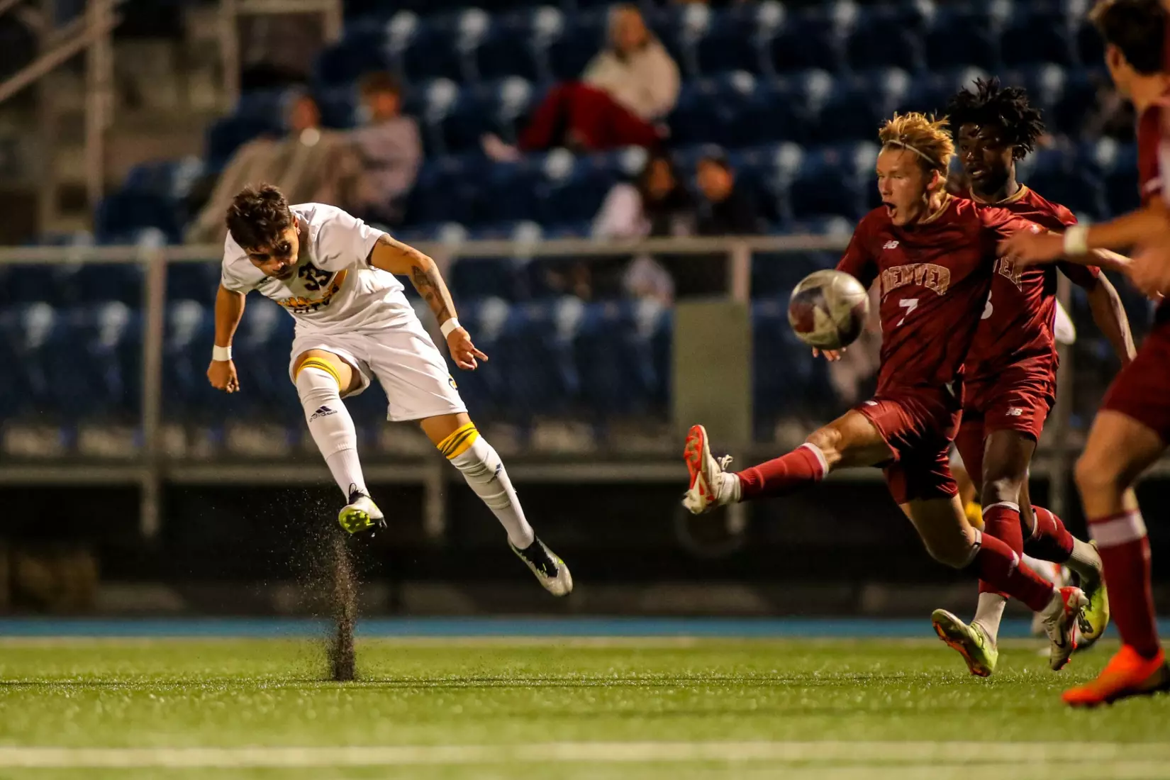 Kansas City Men's Soccer gave up an early penalty kick goal before falling to Denver, 1-0, on Oct. 7, 2023.