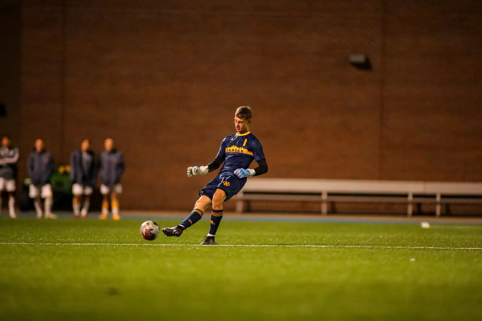 Kansas City Men's Soccer gave up an early penalty kick goal before falling to Denver, 1-0, on Oct. 7, 2023.