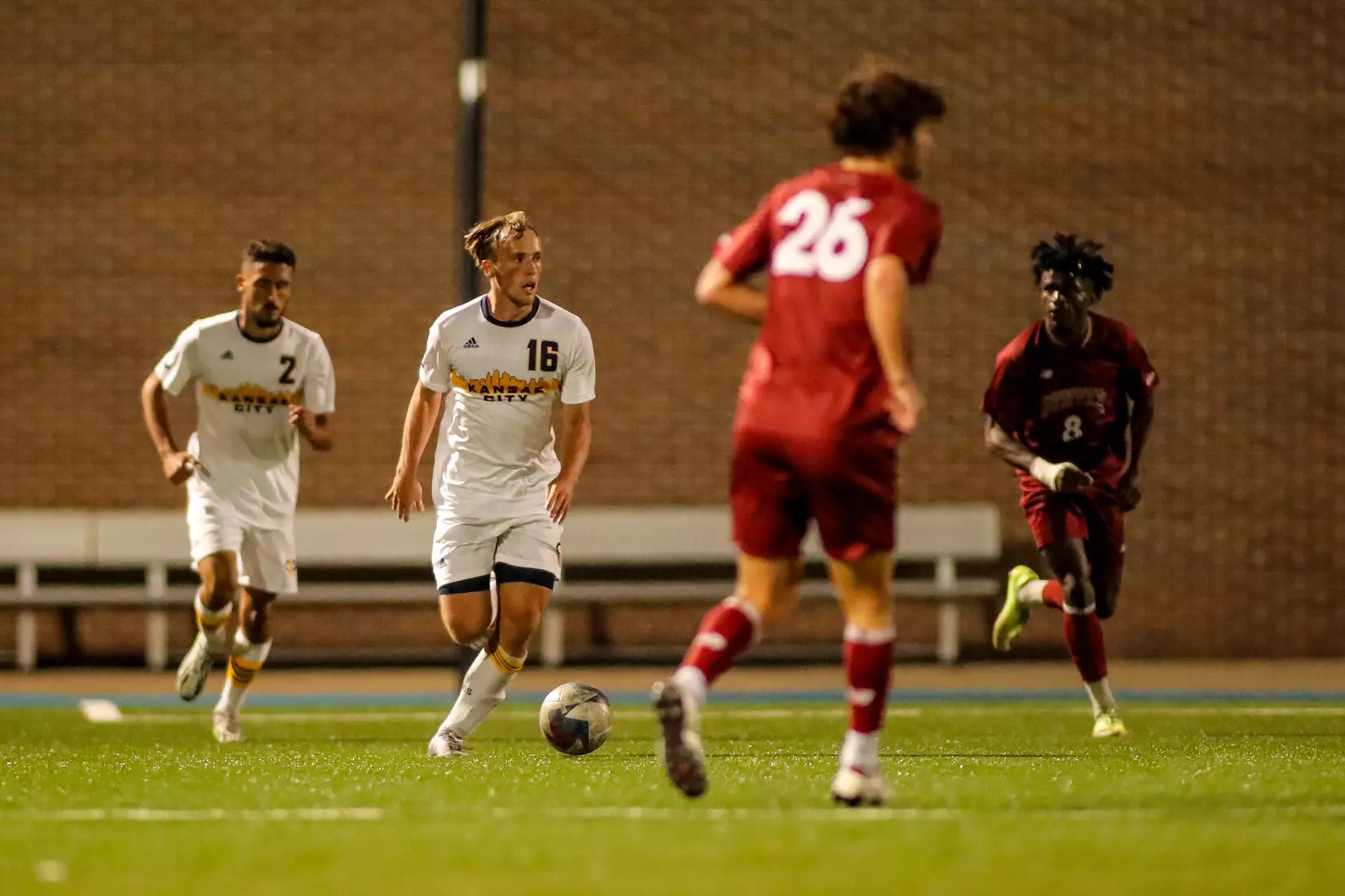 Kansas City Men's Soccer gave up an early penalty kick goal before falling to Denver, 1-0, on Oct. 7, 2023.