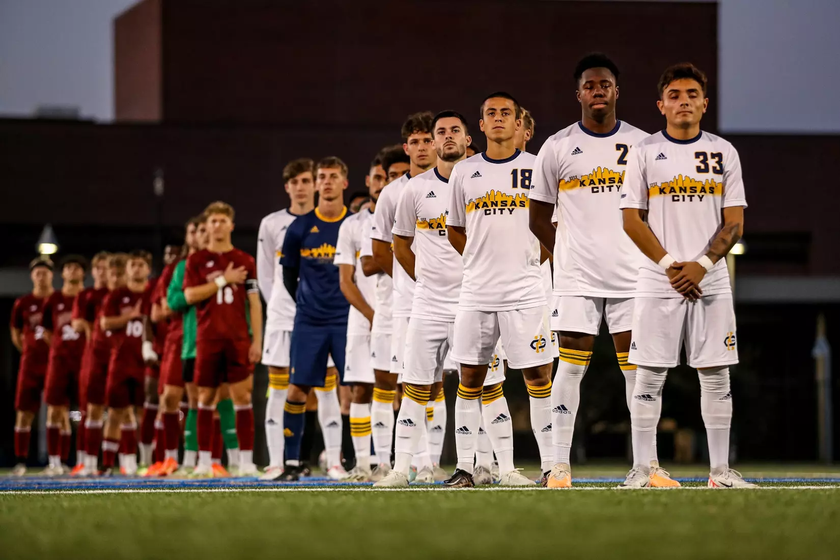 Kansas City Men's Soccer gave up an early penalty kick goal before falling to Denver, 1-0, on Oct. 7, 2023.