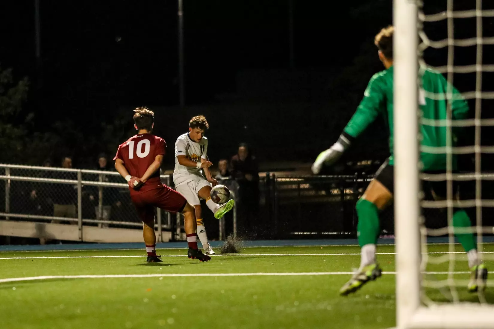 Kansas City Men's Soccer gave up an early penalty kick goal before falling to Denver, 1-0, on Oct. 7, 2023.