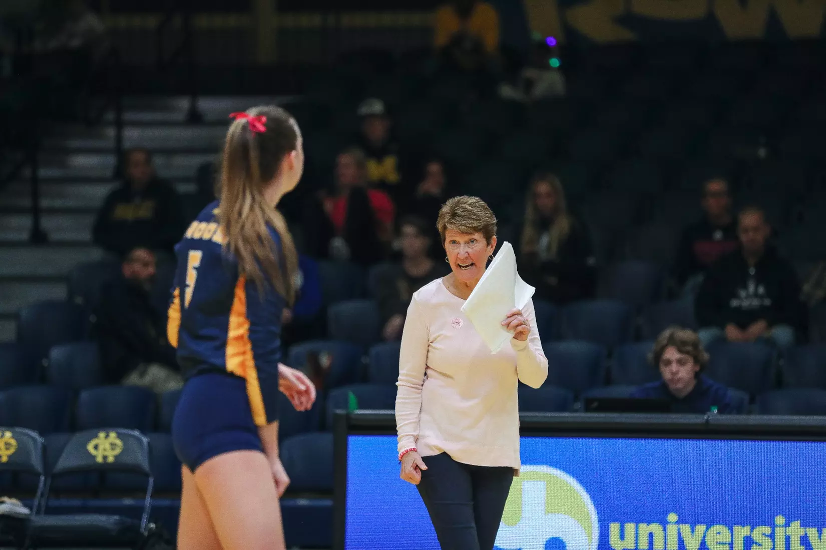 Kansas City Volleyball battled tooth-and-nail with South Dakota on Oct. 14, 2023, prevailing for a 3-2 victory.