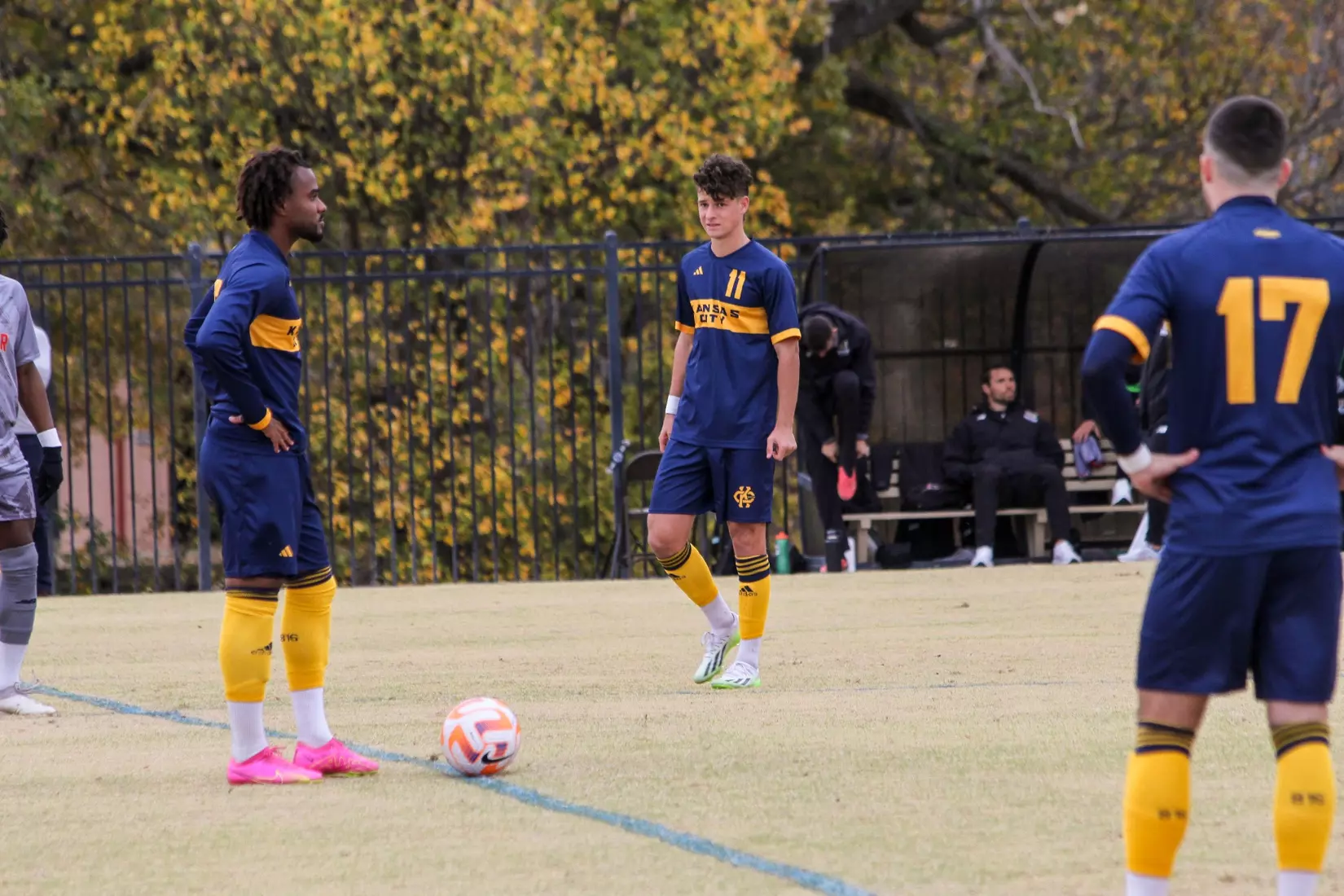 Kansas City Men's Soccer took down the #1 seed for the second year in-a-row at the Summit League Semifinals on Nov. 9, 2023, advancing past No. 23 Denver, 3-3 (5-4 PKs).